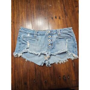 BULLHEAD BLACK DENIM SHORTS‎ Size 3